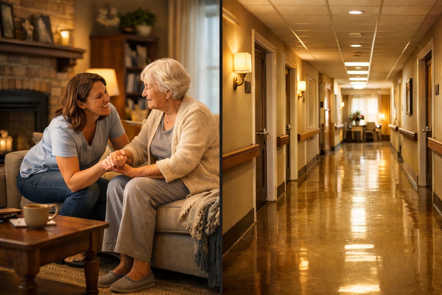 Home care agency vs assisted living comparison